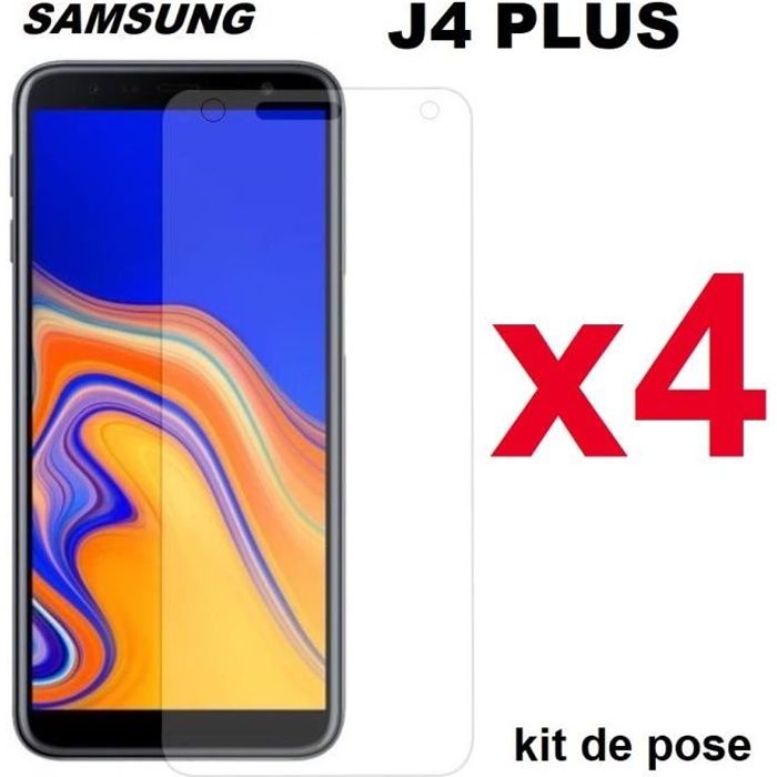protege ecran samsung galaxy J4 plus verre trempe