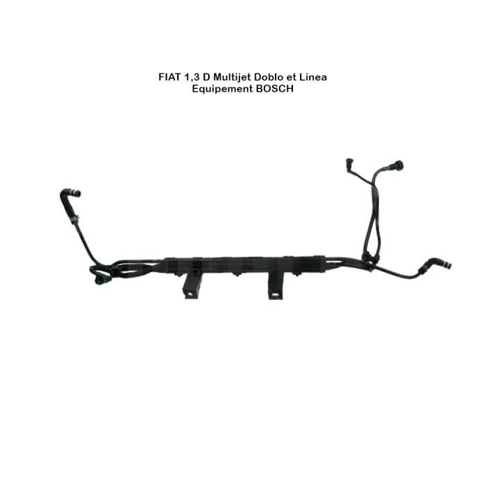 Kit poire d'amorcage avec tuyauterie de carburant Durer FIAT 1.3 D multijet Doblo Linea 51873181