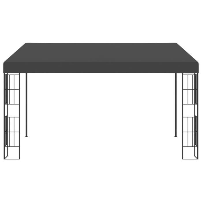 Tonnelle de Jardin - Barnum Belvédère mural 3x4 m Anthracite Tissu