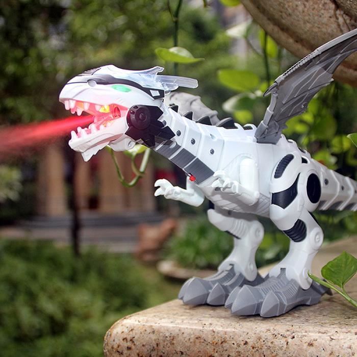 Grand dinosaure mécanique à réaction avec ailes, jouet pour enfants robot dinosaure modèle animal