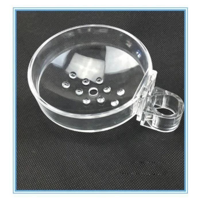 Porte-savon de douche de rail de douche d'ABS et boîte de savon unique Porte-savon de salle de bains de clip-on s'adapte pour A463