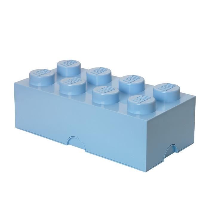 LEGO Brique de rangement - 40041736 - Empilable - Bleu clair