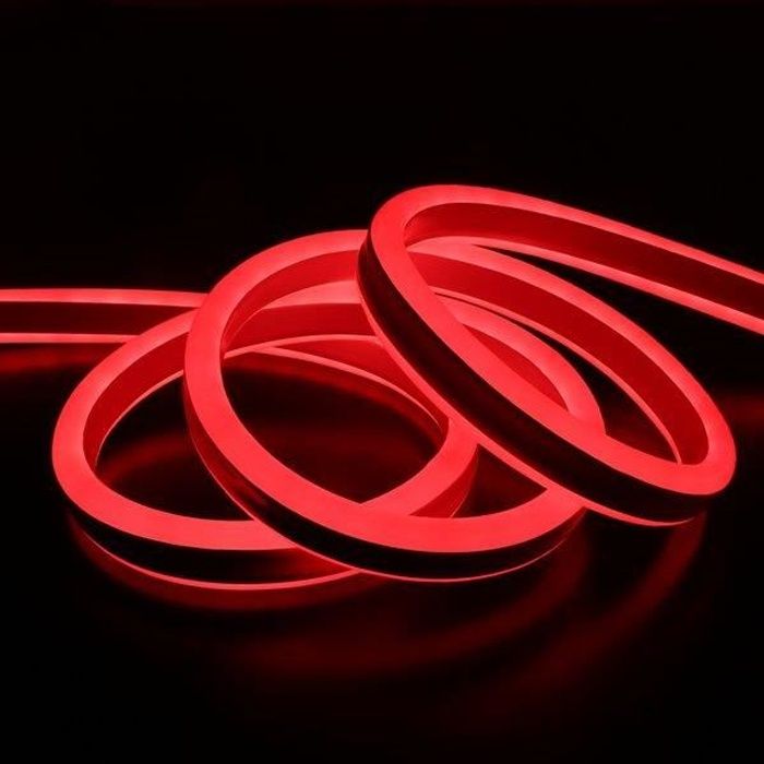 Néon flexible LED - rouge - 25 mètres LINA