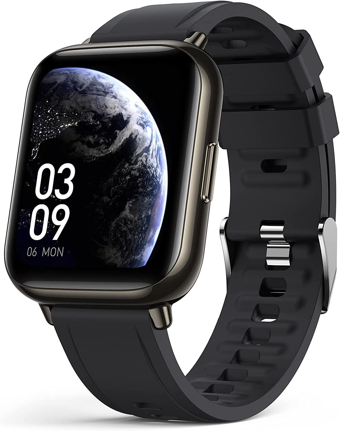 AGPTEK Montre Connectée Homme 1,69 Pouces Smartwatch Sport Bluetooth 5.0 avec Fréquence Cardiaque Podomètre, Oxymètre, Sommeil, Brac