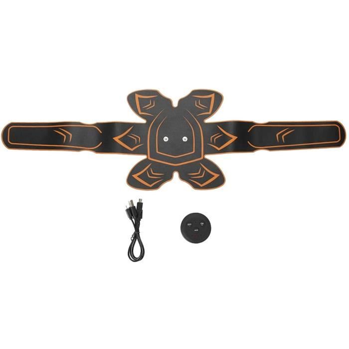 Ceintures abdominales Ceinture d'entraînement abs, ceinture abdominale, 6 modes de remise en forme noir + orange pour massa77