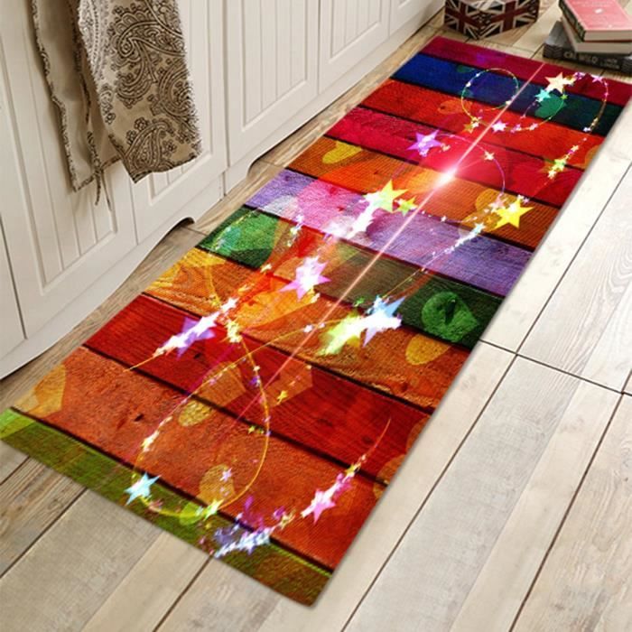 HURRISE tapis de sol antidérapant Tapis de sol absorbant antidérapant paillasson pour salon d'entrée à la maison Shinning Star