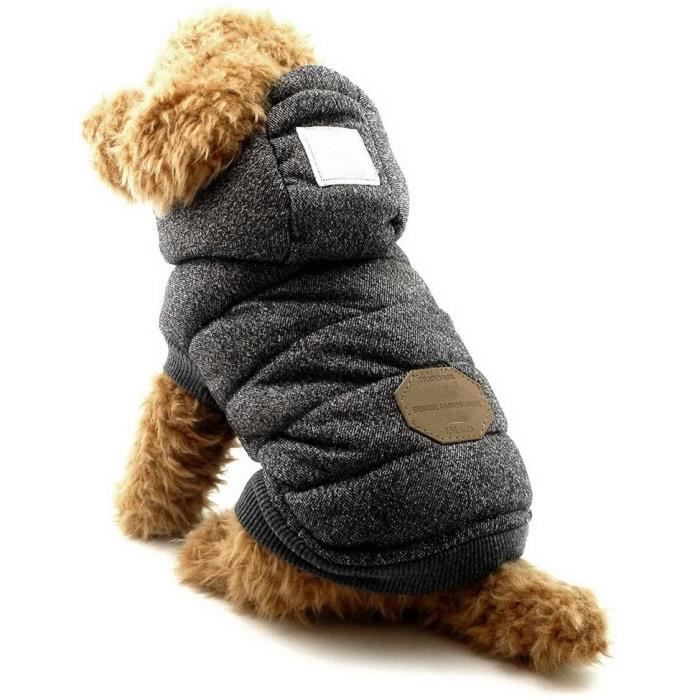 Textiles et accessoires pour chiens SELMAI Manteau d'hiver pour Chien Petits Chiot Sweats à Capuche Vêtements pour Anima 6331