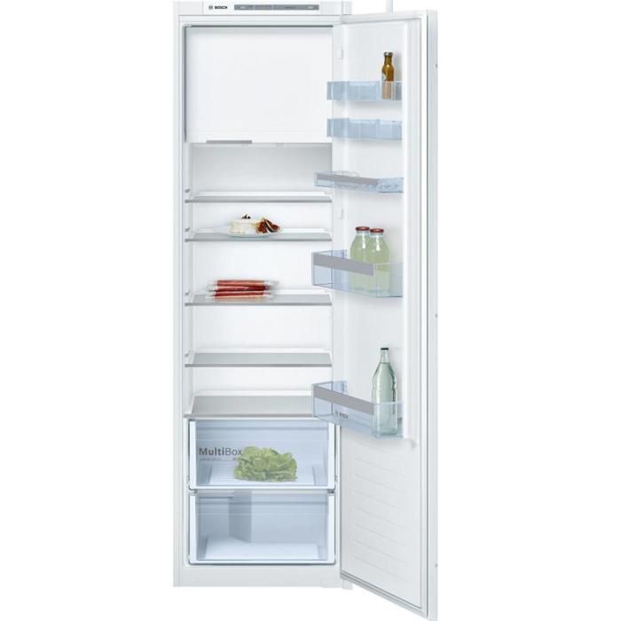 BOSCH KIL82VSF0 Réfrigérateur 1 porte intégrable - 286L (252+34) - SER4 - 177x56cm - Blanc