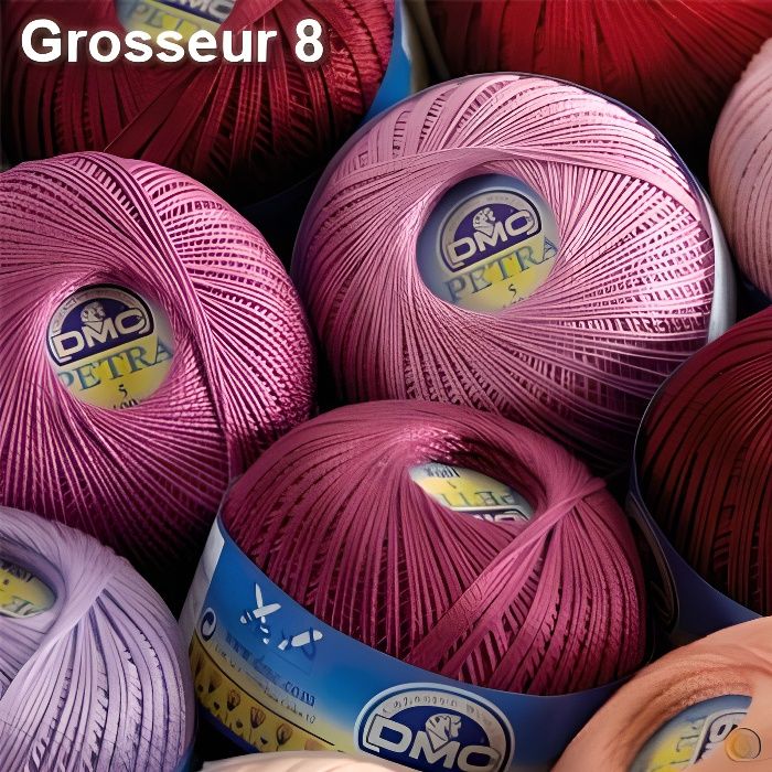 couleur : B5200 - Fil à crocheter Pétra gr.8 (1…