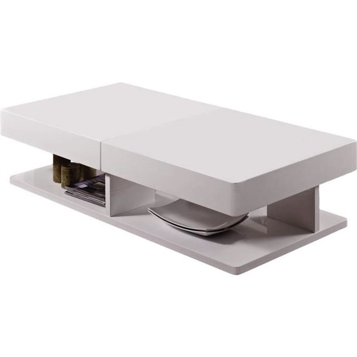 TABLE BASSE EXTENSIBLE RECTANGULAIRE DALIA - 120 X