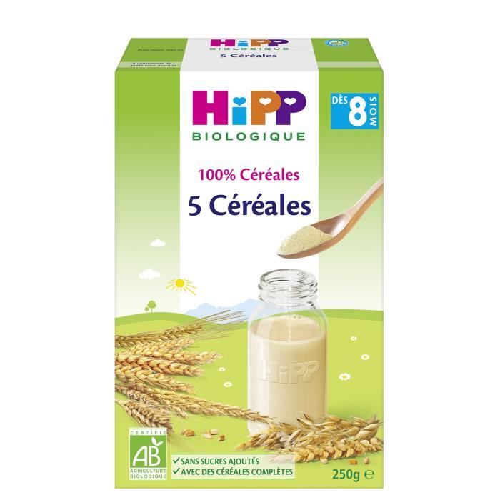 Hipp Bio 100% Céréales 5 Céréales +6m 250g