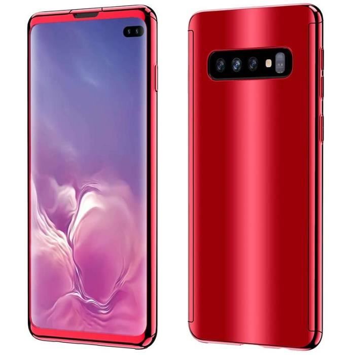 Compatible pour Coque Samsung S10 Plus, Pare-Chocs de Miroir de galvanoplastie Ultra-Mince et léger, Protection à360°, boîX937