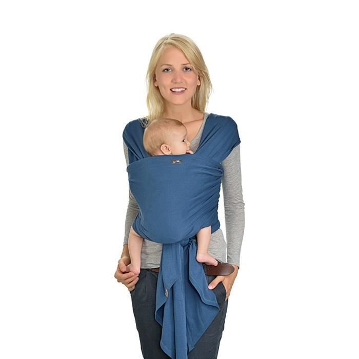 Hoppediz eb-m-ind - COMMUTATEUR KVM - ® Écharpe porte-bébé extensible indigo