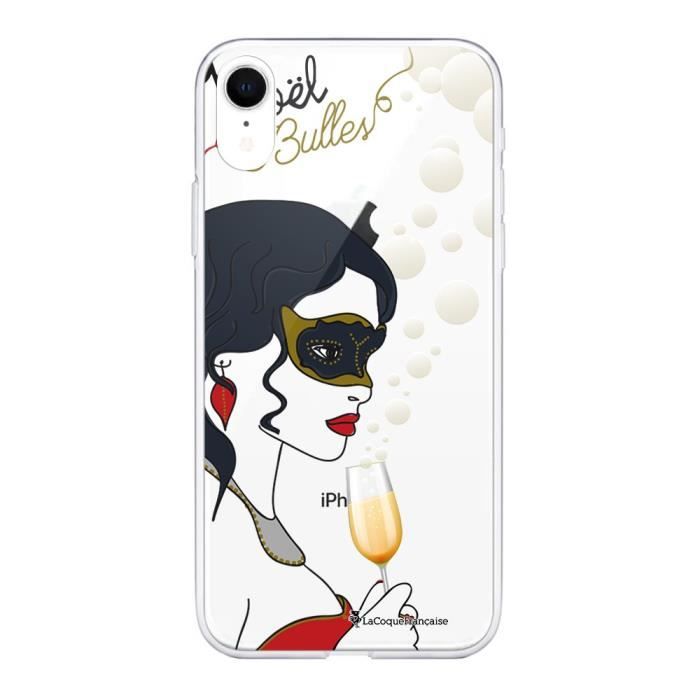 Coque iPhone Xr 360 intégrale Noel en bulles Ecriture Tendance Design La Coque Francaise