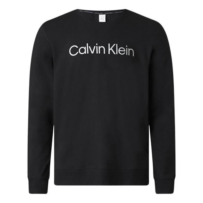 L/s Sweatshirt T-Shirt Ml Homme CALVIN KLEIN - Taille S - Couleur NOIR
