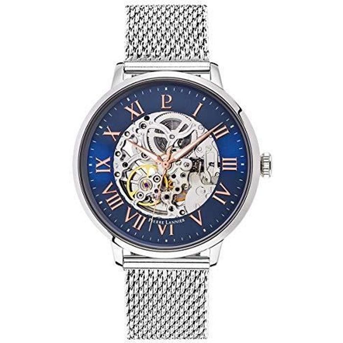 Pierre Lannier Homme Analogique Automatique Montre avec Bracelet en Acier Inoxydable Massif 322B168
