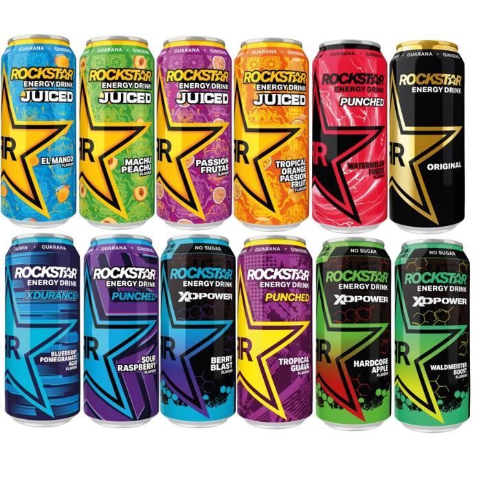 Rockstar Energy Drink SET Toutes les variétés 12 x 0,5l