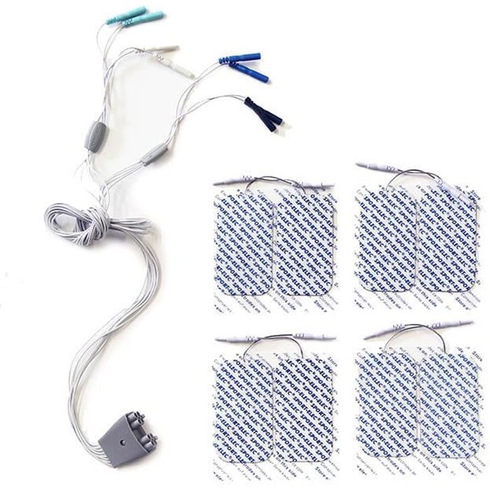 Pack connectique multisport pro à fils 8 electrodes Sport-Elec Electrostimulation