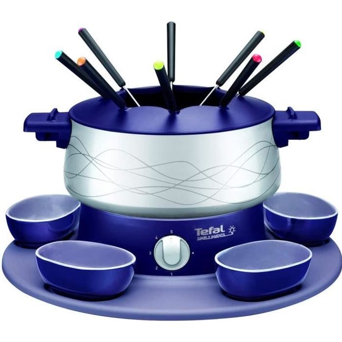 appareil à Fondue pour 8 personnes violet gris