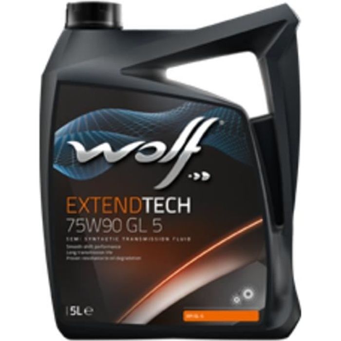 Bidon Extendtech 75W90 GL 5 5L Wolf 8303500
