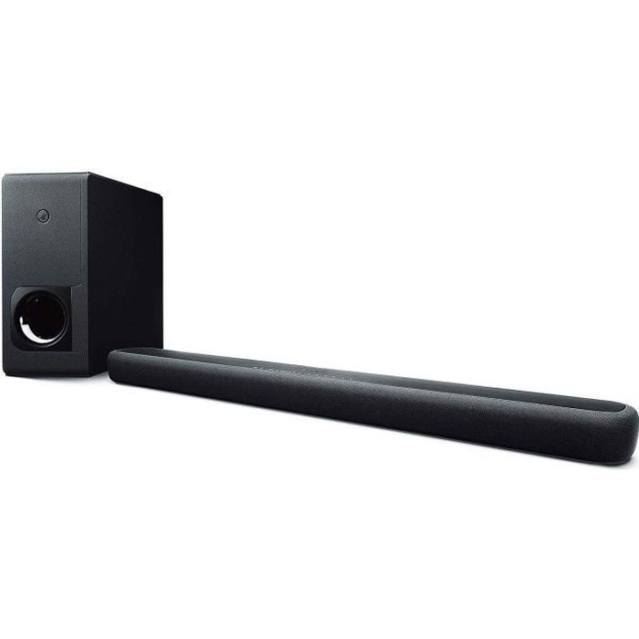 YAMAHA YAS-209 Noir - Barre de son 2.1 - Caisson de Basses sans Fil - 200 Watts -Bluetooth /Wi-Fi - Son 3D Surround DTS Virtual:X -