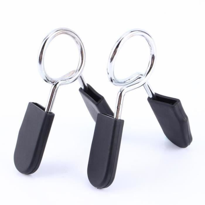 GWH-2 pcs standard 25mm haltère haltère serrure pince collier de printemps clip de yoga-GUA