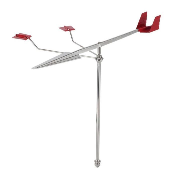 Girouette De Bateau En Acier Inoxydable 304 - Indicateur De Direction Du Vent - 35,6 Cm, Bande Réfléchissante - Pour Voilier, Yacht, Kayak