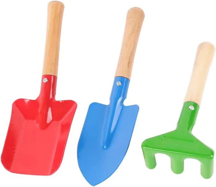 Toys Pure – Set D’Outillage De Jardin Pour Enfants – Pelle, Balayette Et Balai En Bois Et Plastique – Rose