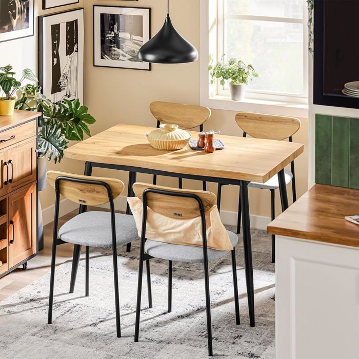 Ensemble Table à Manger - SoBuy - OGT52-N - 5 Pièces - Compact - Style Industriel Ensemble Table à Manger - SoBuy - OGT52-N - 5 Pièces - Compact - Style Industriel