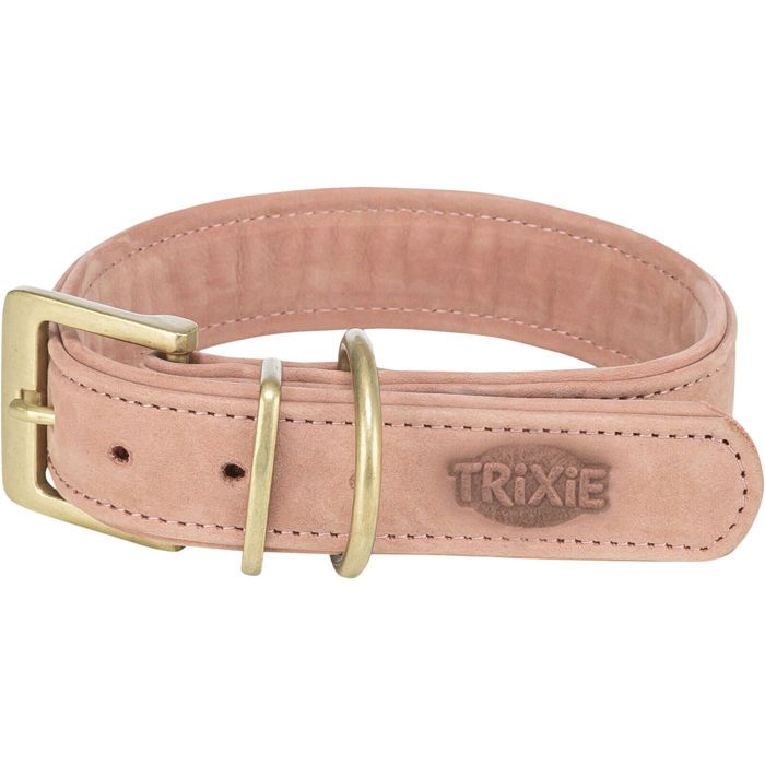 Comparer les prix de Collier pour chien pure en cuir Trixie - Rose - XS/S