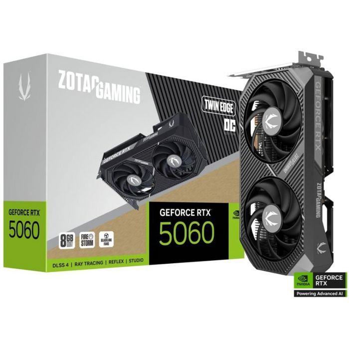 Carte Graphique Zotac GeForce RTX 5060 Gaming Twin Edge OC – 8 Go GDDR7, PCIe 5.0 - vue 5