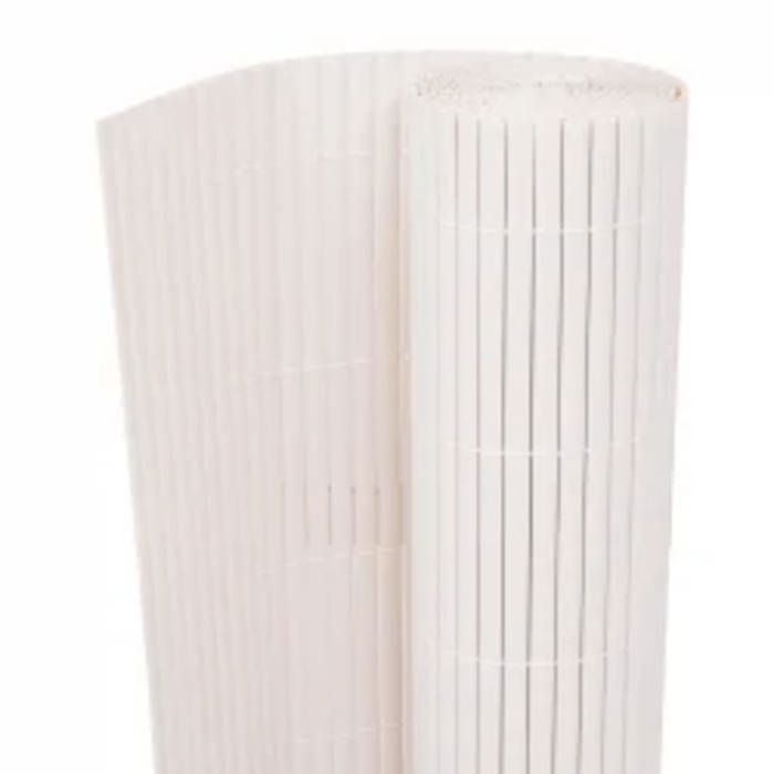 Blanc Grillage de jardin - Pour jardin/terrasse - Clôture de jardin double face 90x400cm Blanc skf5933948