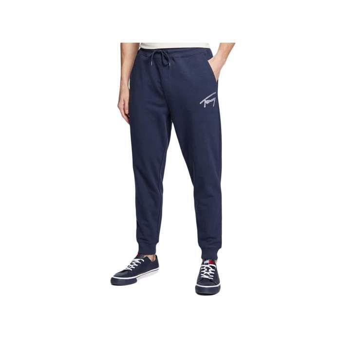 Jogging Tommy Jeans Homme Signature Bleu Synthétique
