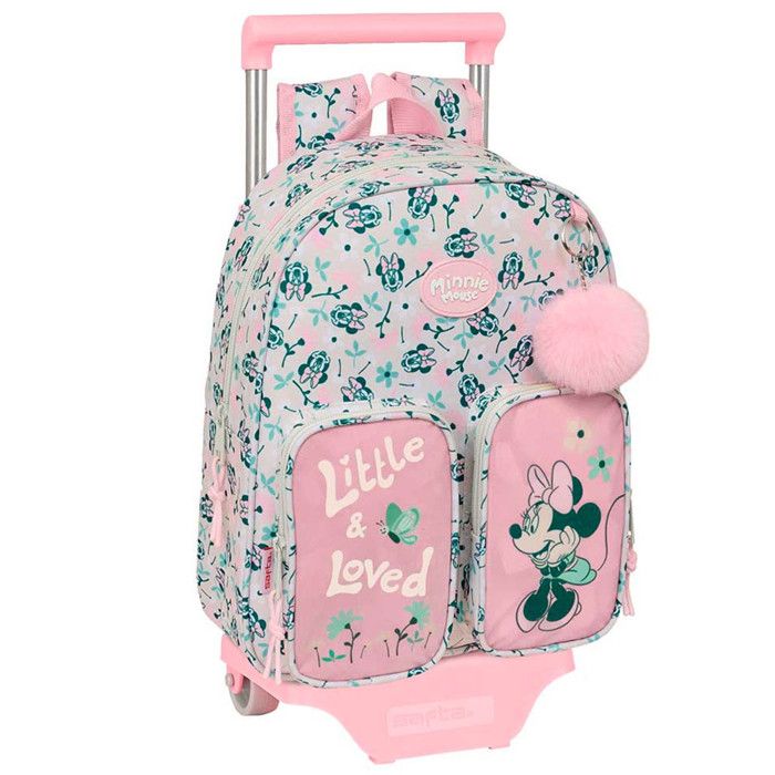 Sac à dos à roulettes Minnie Mouse Minty 34 CM Trolley Maternelle