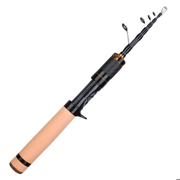 Canne a peche truite - BEARWIN - 150cm Canne légère à casting Canne à pêche télescopique Fibre de carbone Spécial rivière et truite