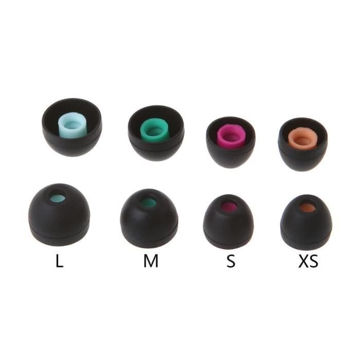 Embouts d'écouteurs silicone de remplacement