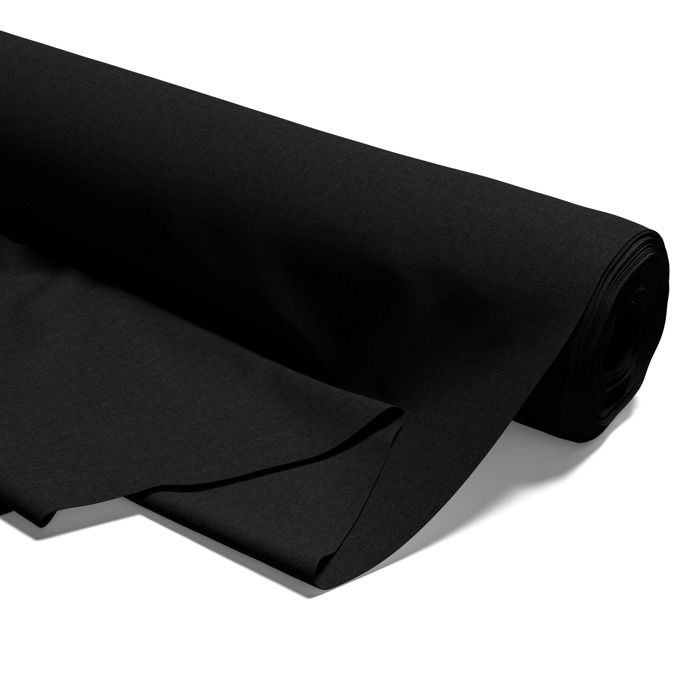 Tissu vendu au mètre, 100 % coton 2 M, pour la couture Le noir