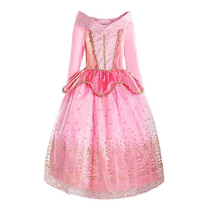 Arshiner Robe d'automne à manches bouffantes scintillantes pour filles avec ceinture, bleu ciel, 8