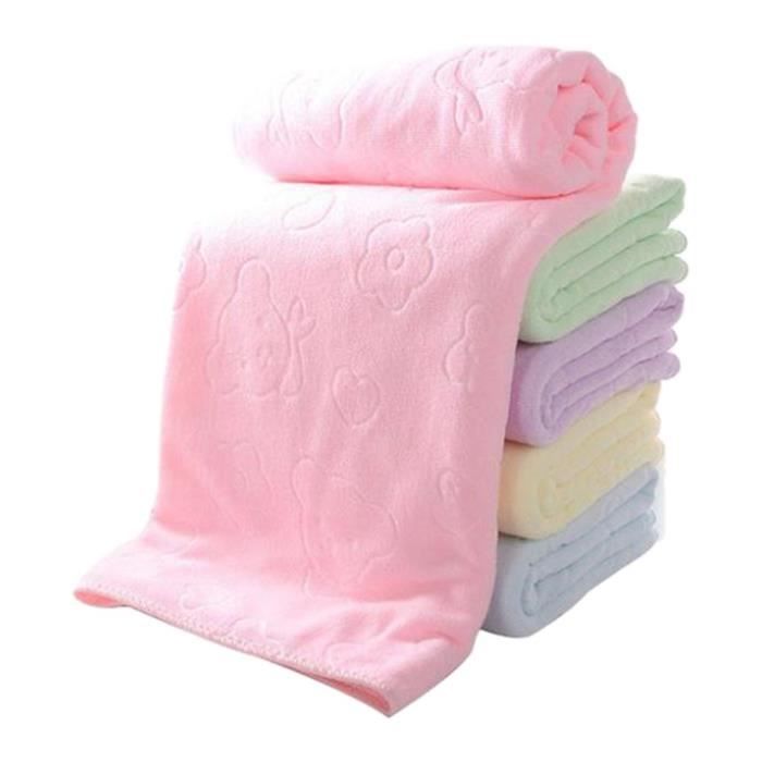Lot De 2 Draps De Bain Jumbo En Coton égyptien 100% - 80x140 Cm - Super Absorbants Et Doux