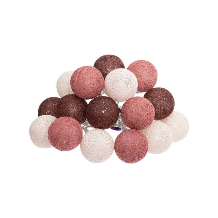 Guirlande Led pile 16 boules Dune D3 5cm - Atmosphera Créateur dintérieur