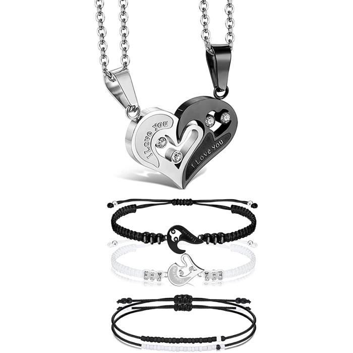 Collier bracelet couple outlet