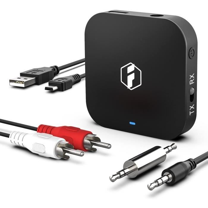 Émetteur Bluetooth 5.3 Pour Casque/AirPods - Adaptateur AUX 3,5 Mm, AptX Low Latency, Autonomie 25h, Écran OLED - Pour TV, Switch, Avion