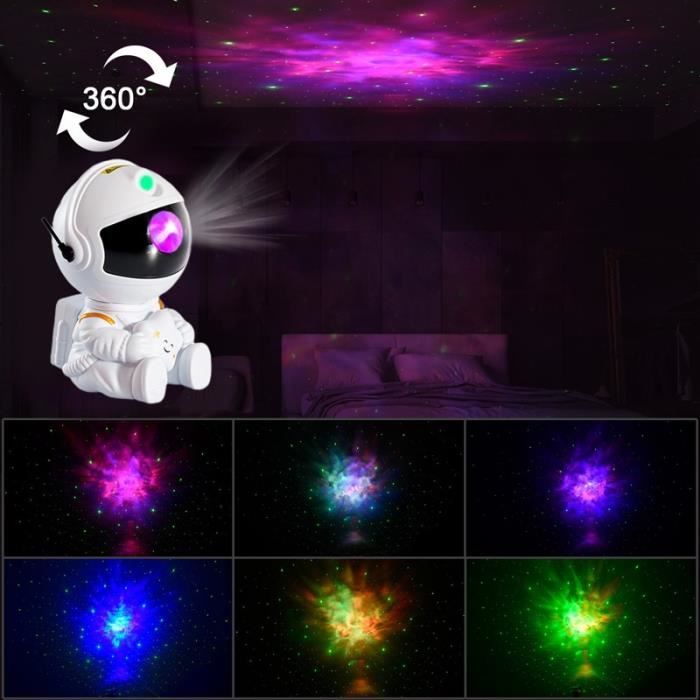 Projecteur d'astronaute, ciel étoilé, galaxie, étoiles, lampe LED pour décoration de chambre à coucher, veilleuses décoratives