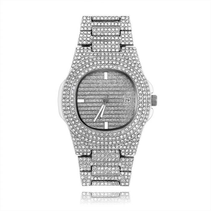 Montre bling bling homme pas cher clearance