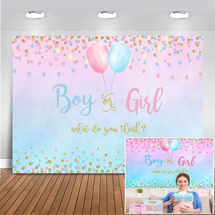Toile de fond Baby Shower Sport Révélation du Genre CSH2-152