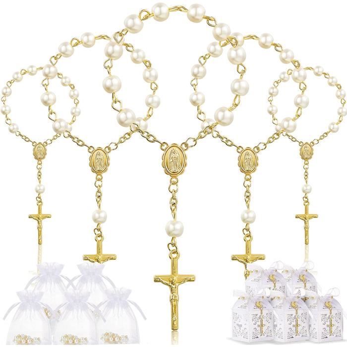 40 Pcs Faveurs De Mariage Ou Baptême - Sacs En Organza Avec Porte-clés Ange Rose/bleu Et étiquettes Kraft Personnalisables
