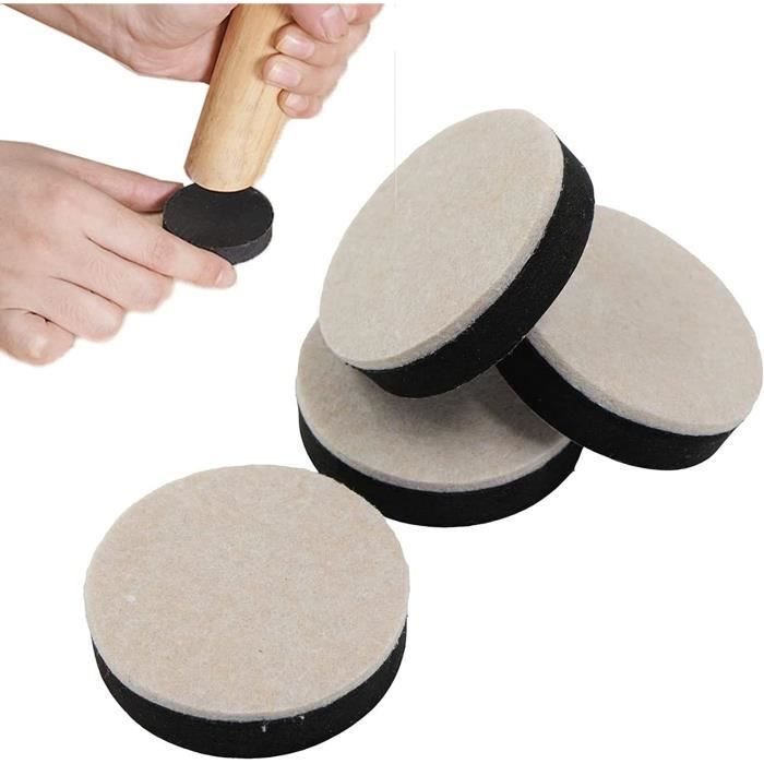 RCHYFEED Risers De Lit Rehausseurs De Meubles Ajoutent Une Hauteur De 2 Pouce, Acier Solide Supportent 10000 Livres, Rehausseur De Table, Chaise Ou Rehausseur De Canapé, Ensemble De 4 Furniture Riser