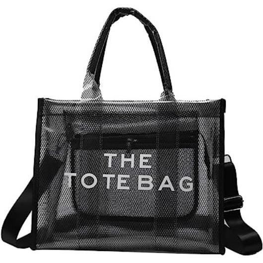 Sac à main cheap transparent noir