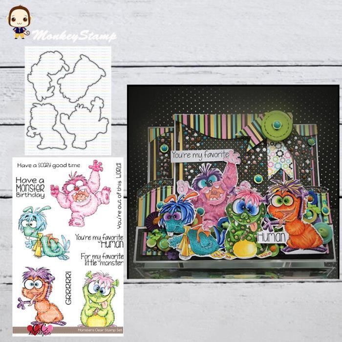 Set De Matrices De Découpe Métal Animaux/Chats - 9 Formes + 1 Bordure Octogonale, Pour Cartes, Album, DIY - 5