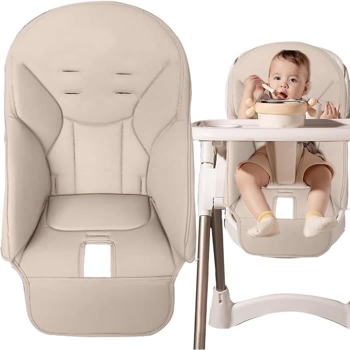 Coussin en cuir pour chaise salle à manger pour enfant | Housse chaise haute pour bébé | Housse chaise salle à manger pour bébé | Ho